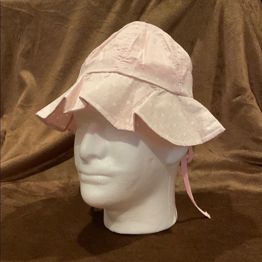 Sumolux- Toddler Sized Pink Sun Hat with Ruffle Brim Perfect for Summer!🆕